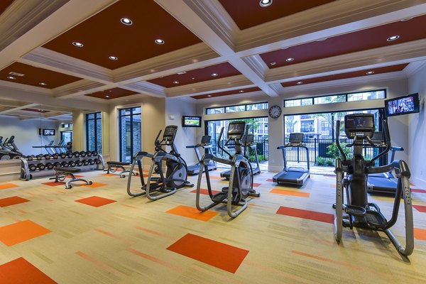 fitness center at Arlo Westchase Apartments                                                          