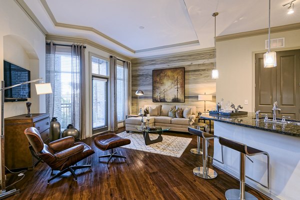 living room at Arlo Westchase Apartments                                                                    