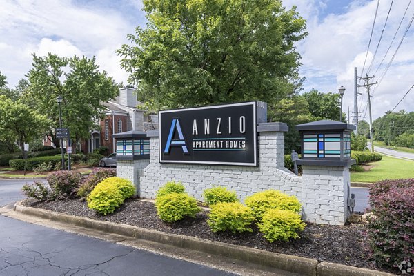 signage at Anzio Apartments