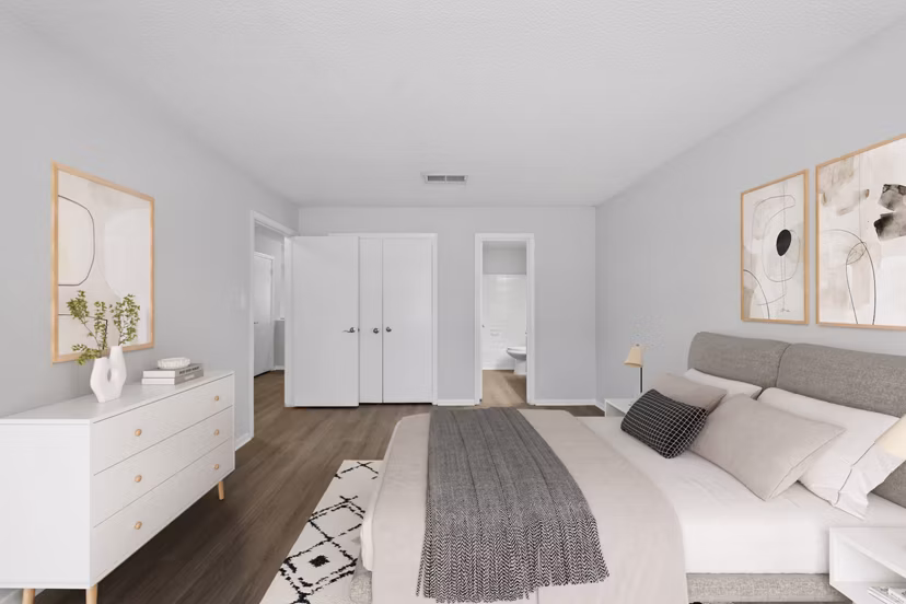 bedroom at Anzio Apartments 