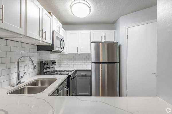 kitchen at Anzio Apartments 