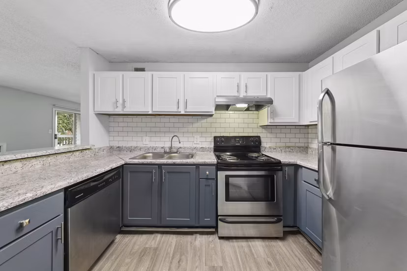 kitchen at Anzio Apartments 
