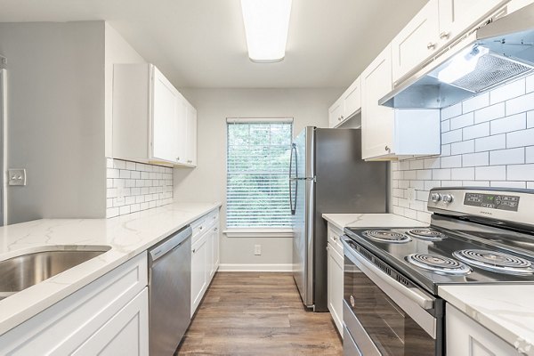 kitchen at Anzio Apartments 