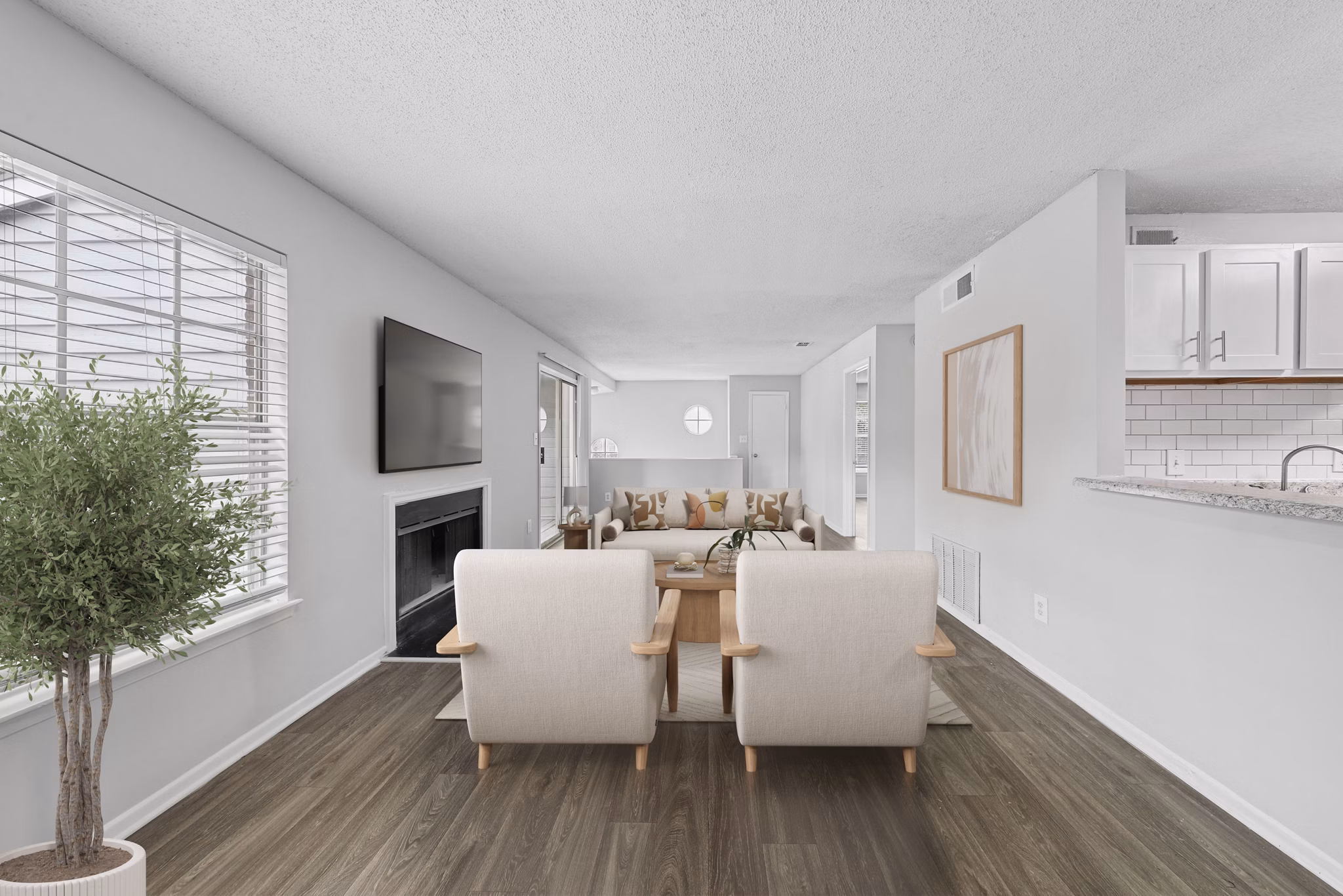 Living Room at Anzio Apartments