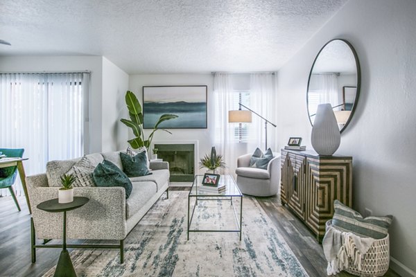 living room at AYA ABQ Apartments