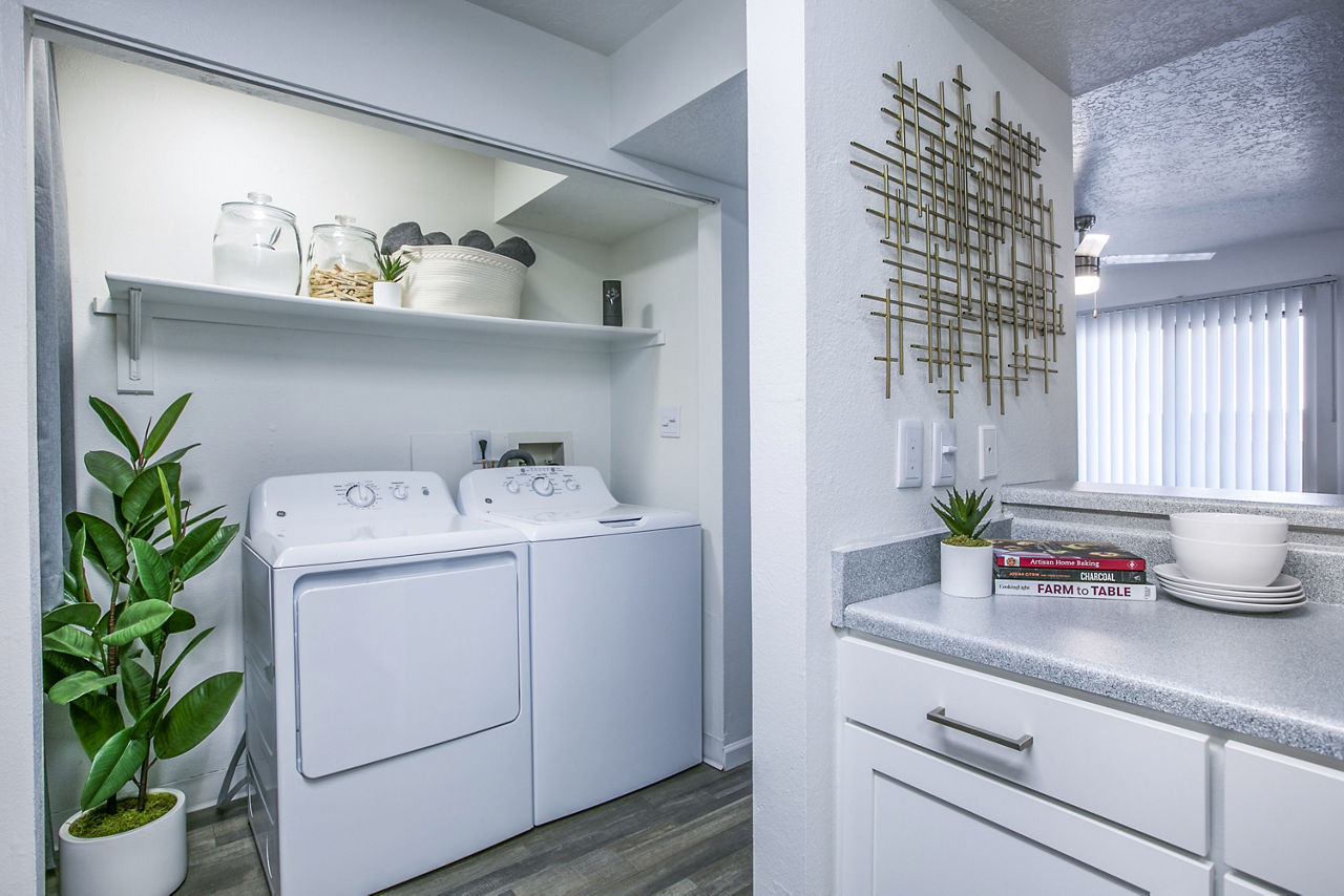 Laundry room at Aya Abq