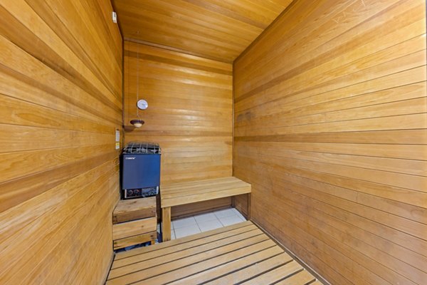 sauna at Bella Mirage Apartments