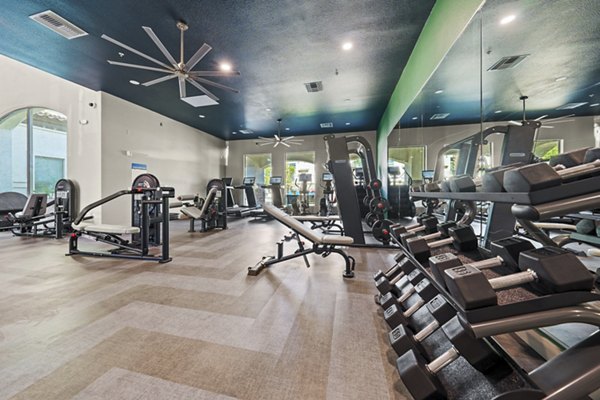 fitness center at Bella Mirage Apartments