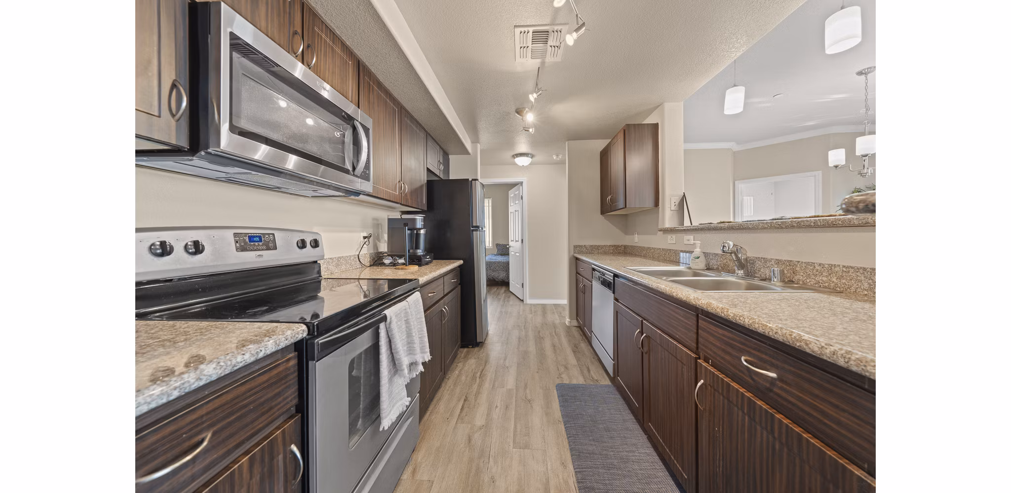 Kitchen at Bella Mirage Apartments