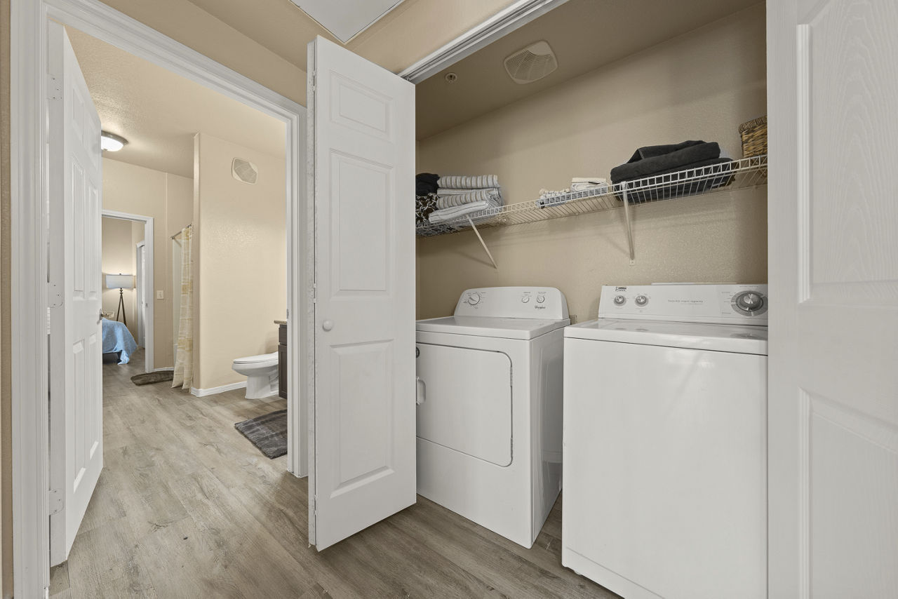Laundry room at Bella Mirage