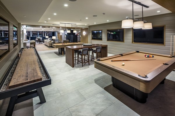 game room at Palisade at Westfield UTC Apartments