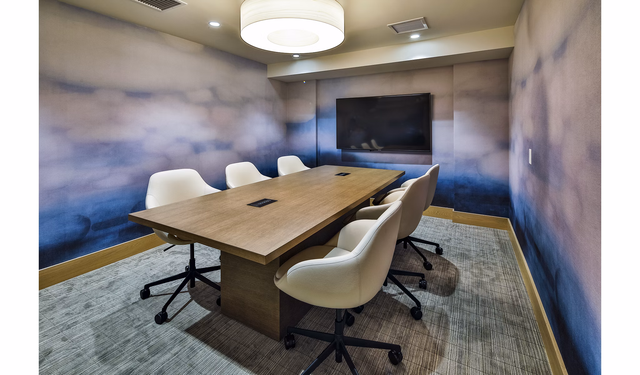 Modern meeting facility with sleek design at Palisade at Westfield UTC Apartments