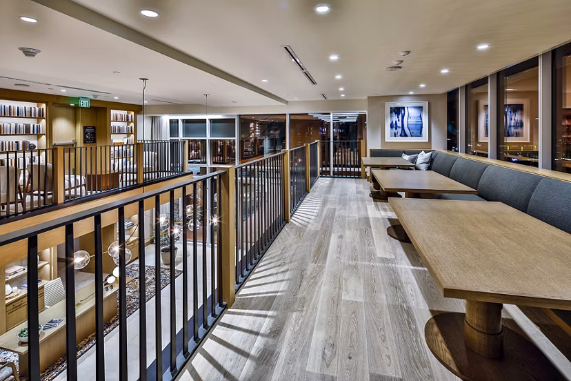 Welcoming clubhouse with modern design at Palisade at Westfield UTC Apartments