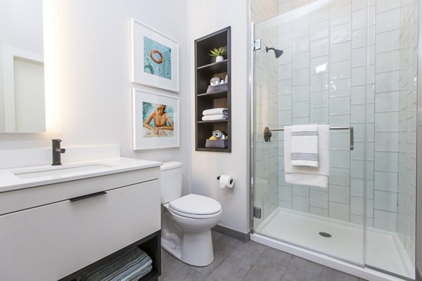 bathroom at 500 Ocean Ave Apartments
