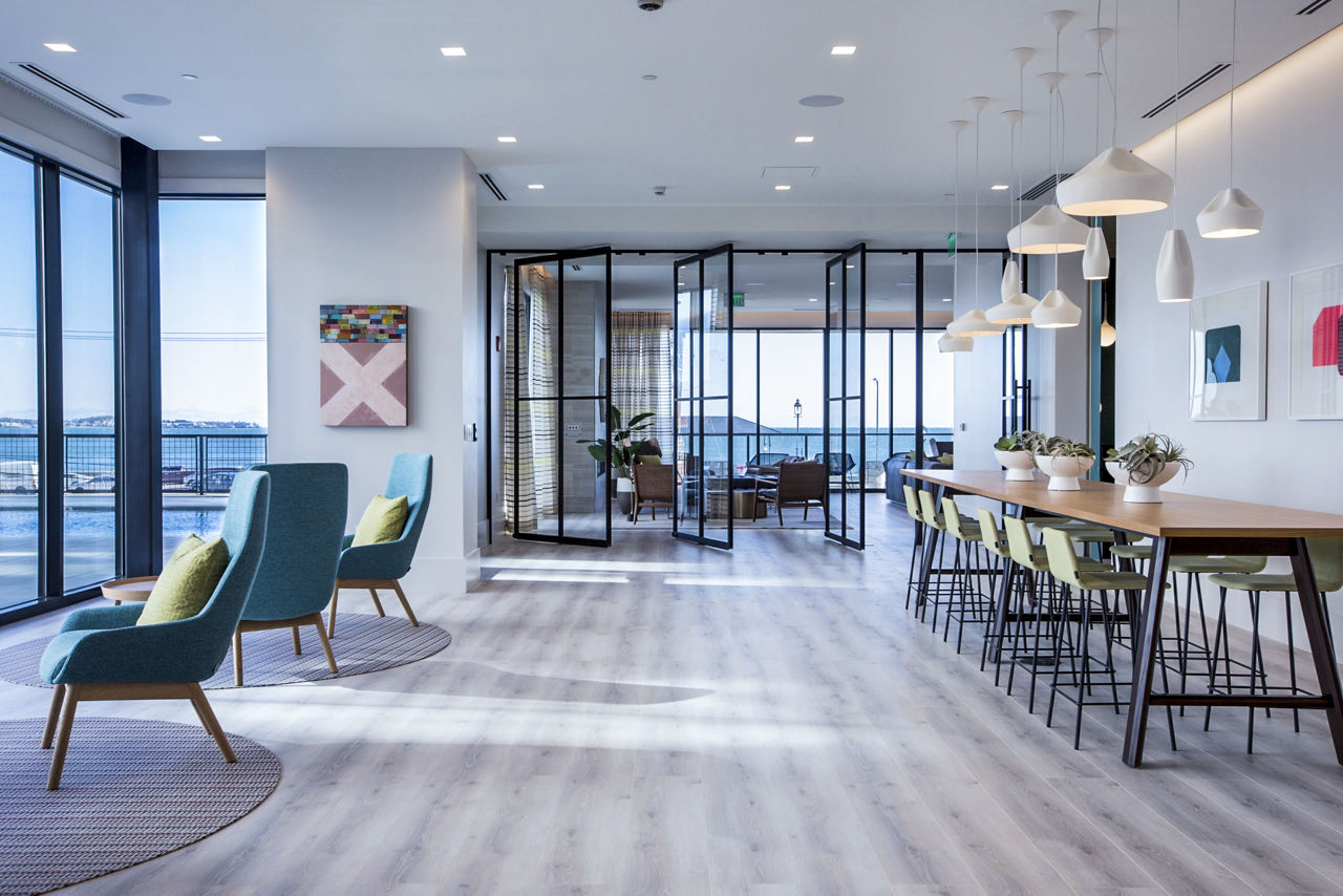 Lobby at 500 Ocean Ave (1 of 2)