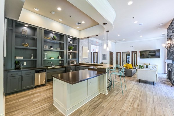 Luxurious clubhouse featuring modern furnishings and entertainment spaces at Poplar Glen
