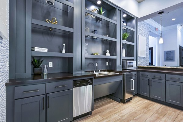 Clubhouse featuring modern design and social spaces at Poplar Glen luxury apartments