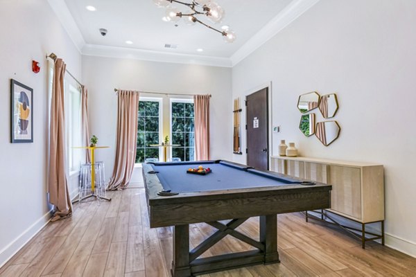 clubhouse game room at Poplar Glen