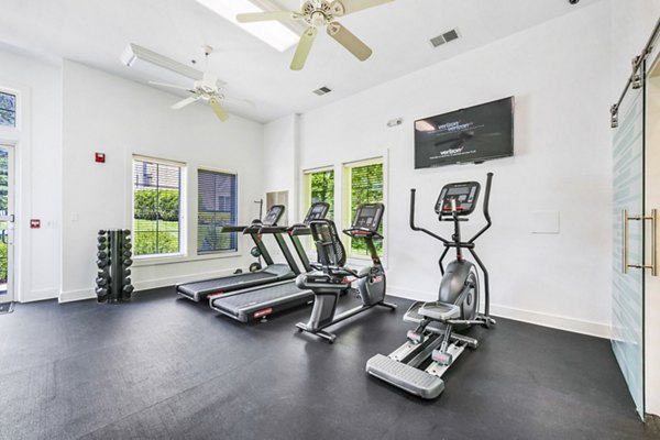 State-of-the-art fitness center with modern equipment at Poplar Glen Apartments