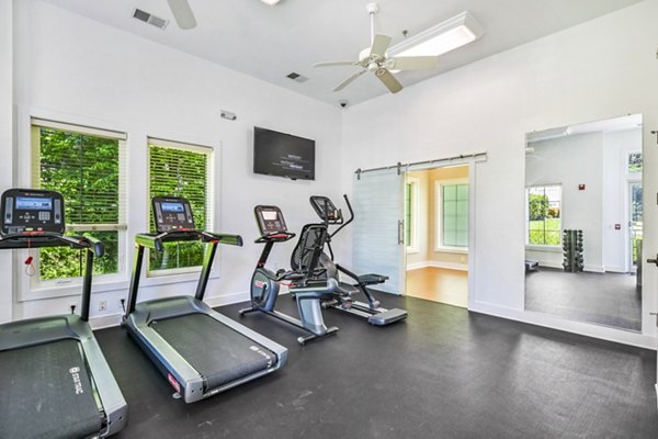 State-of-the-art fitness center with modern equipment at Poplar Glen Apartments
