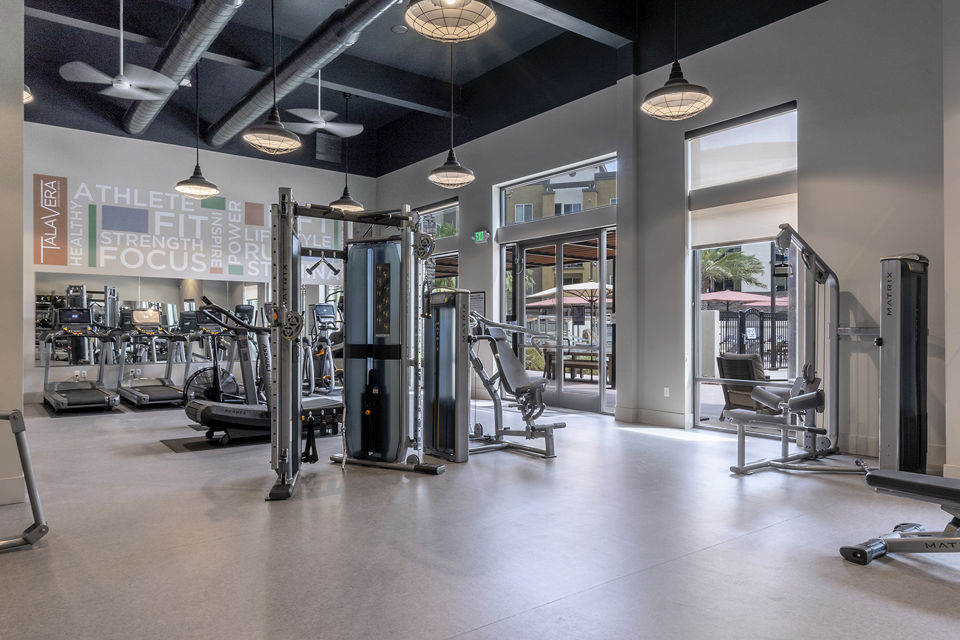 fitness center at Talavera Apartments