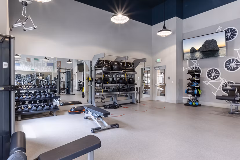 fitness center at Talavera Apartments