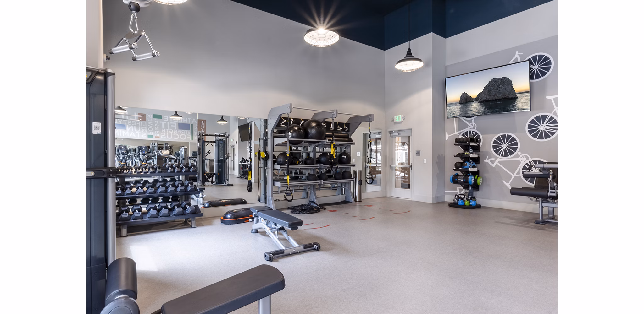 fitness center at Talavera Apartments