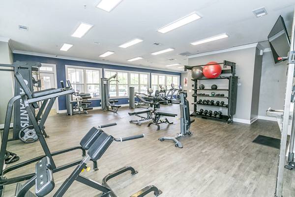 fitness center at Sweetwater Creek Apartments