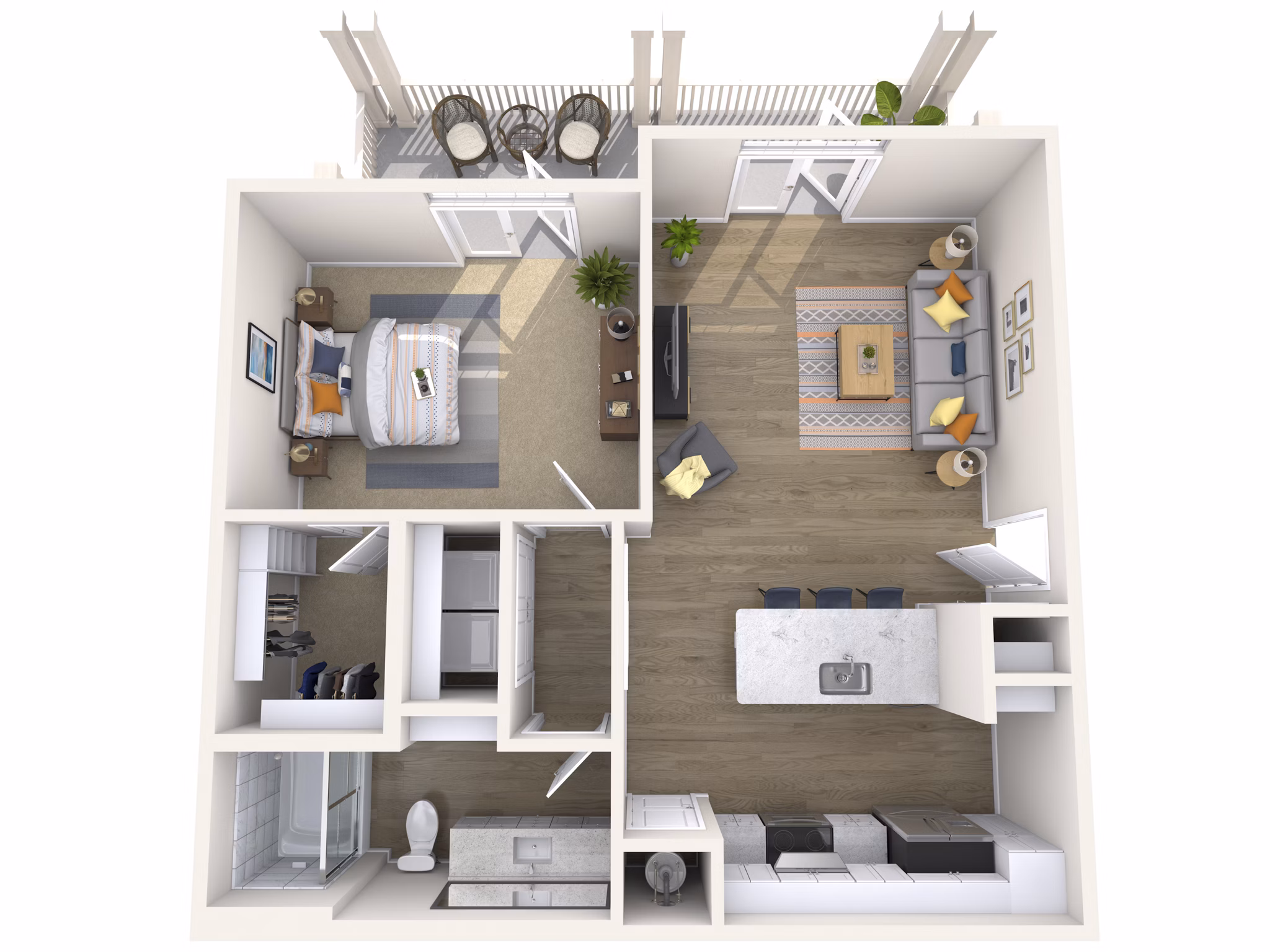 A3C floor plan at High Street View Luxury Apartments