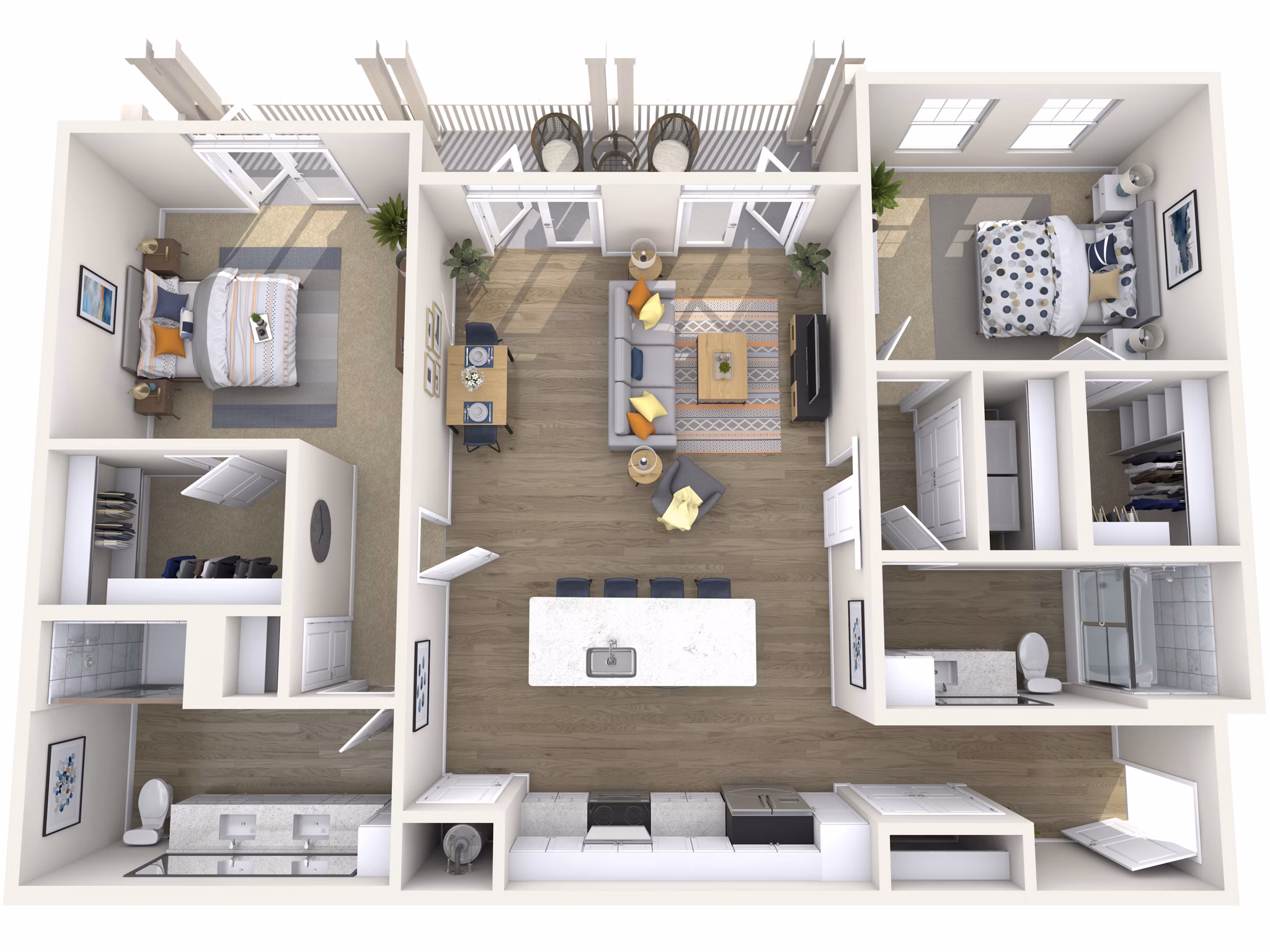 B3D floor plan at High Street View Luxury Apartments