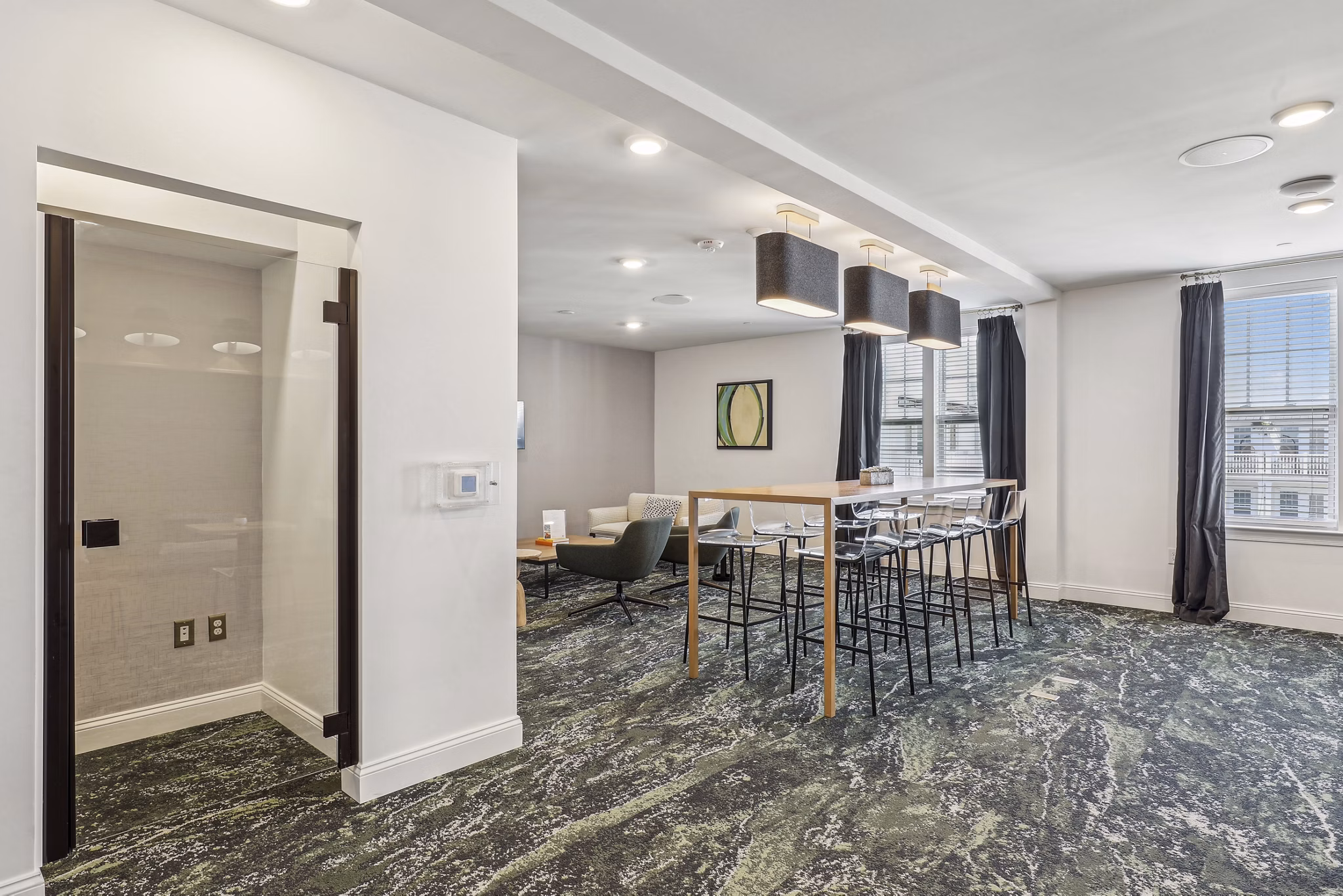 clubhouse at High Street View Luxury Apartments