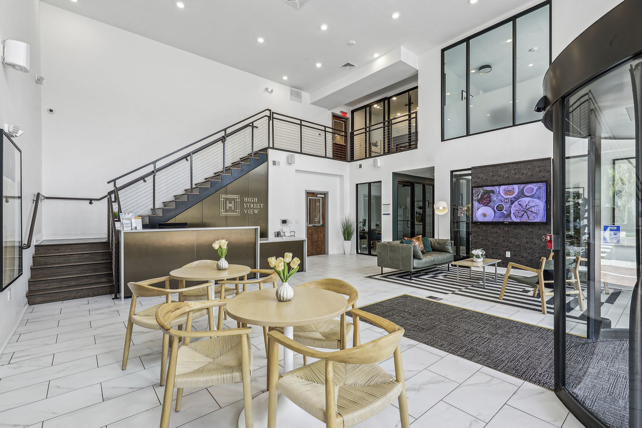 Lobby at High Street View Luxury Apartments