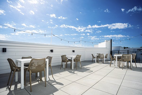 rooftop deck at High Street View Luxury Apartments