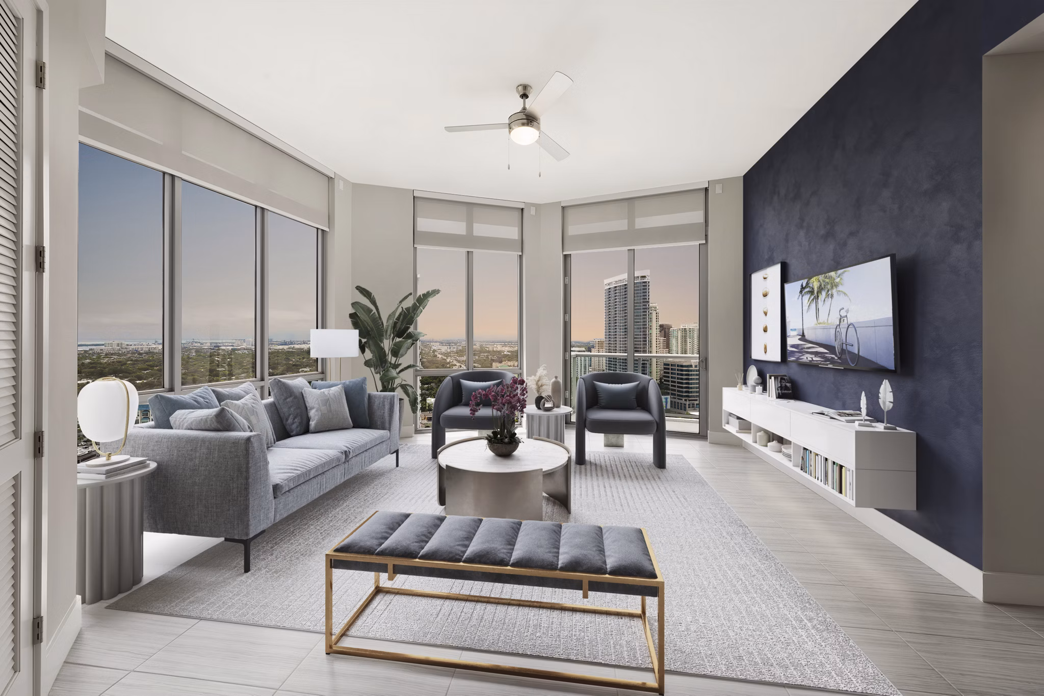 living room at Laureat Apartments 