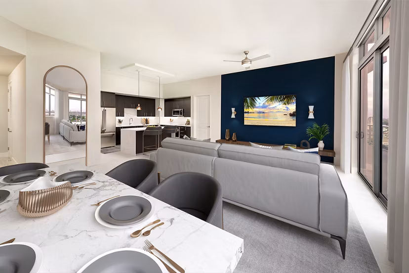living room at Laureat Apartments 