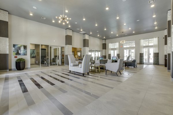 Clubhouse featuring modern decor and social spaces at The Grayson Apartments