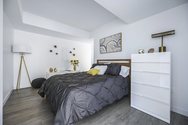 bedroom at Market Central Apartments