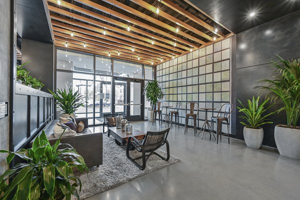 Clubhouse featuring modern design elements at Watermark Central Apartments