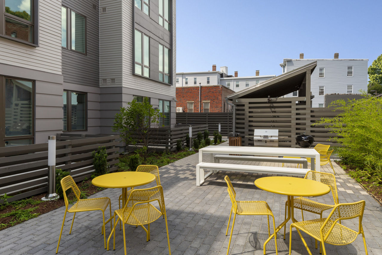 Grill area at Market Central