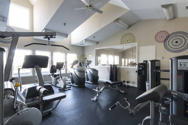 fitness center at Assembly Herndon Apartments