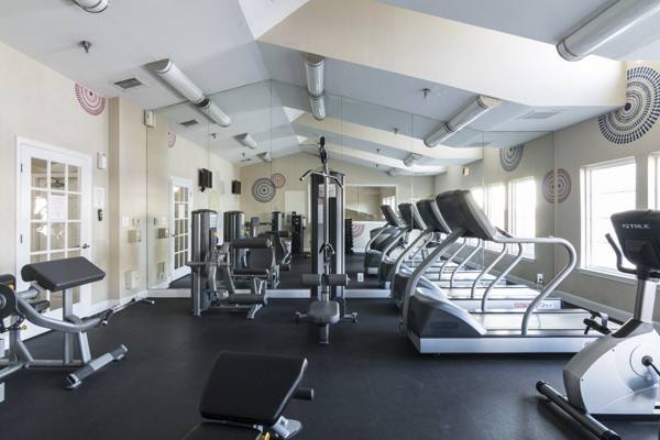 fitness center at Assembly Herndon Apartments