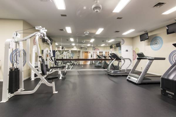 fitness center at Assembly Alexandria Apartments