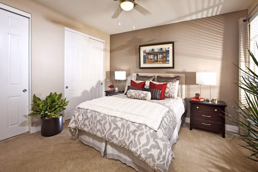bedroom at St. Claire Apartment Homes