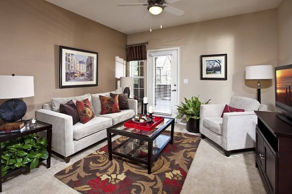 living room at St. Claire Apartment Homes