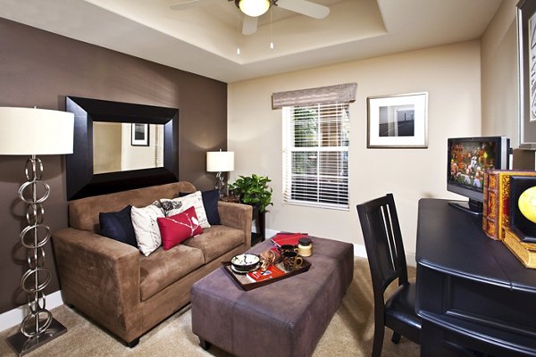 living room at St. Claire Apartment Homes