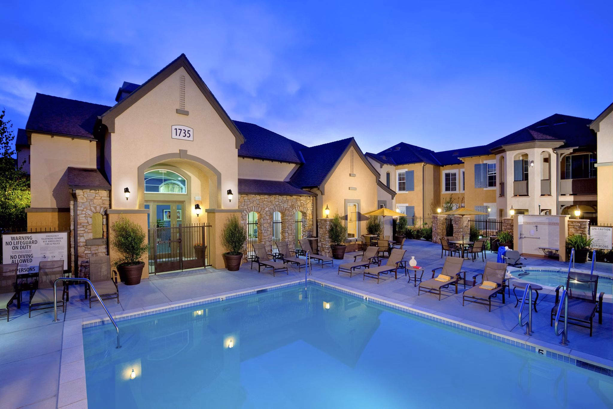 pool at St. Claire Apartment Homes