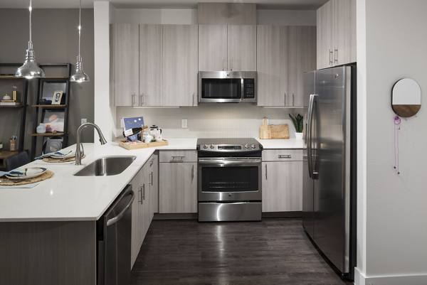 kitchen at E6 Apartments
