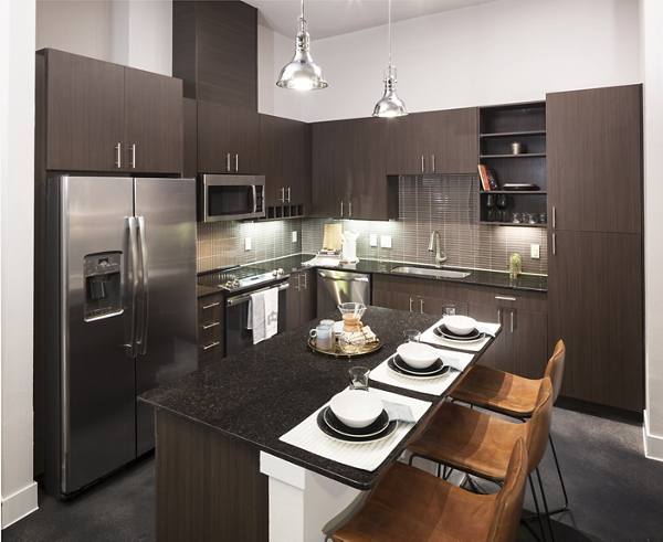 kitchen at E6 Apartments