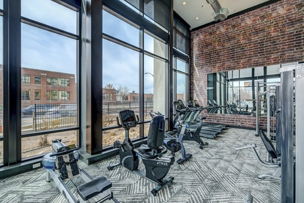 State-of-the-art fitness center at Mason at Alameda Station Apartments