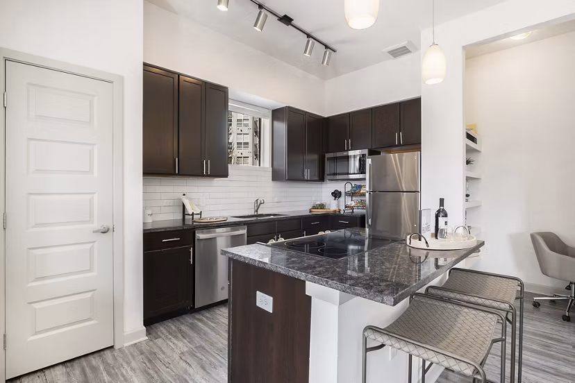 kitchen at Mason at Alameda Station Apartments 